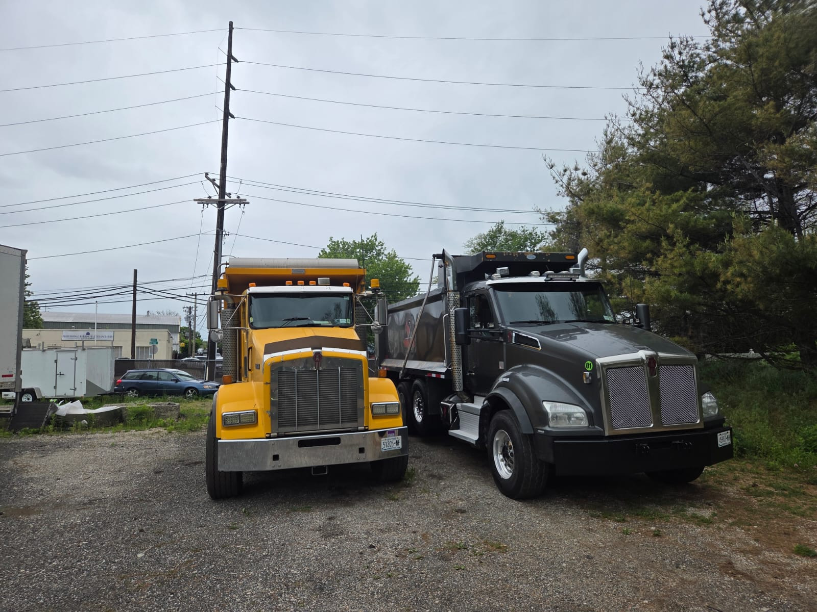 Whyte Contracting fleet of dump trucks